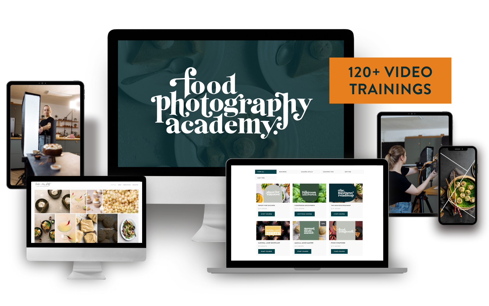 Food Photography Academy Course Mockup